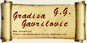 Gradiša Gavrilović vizit kartica